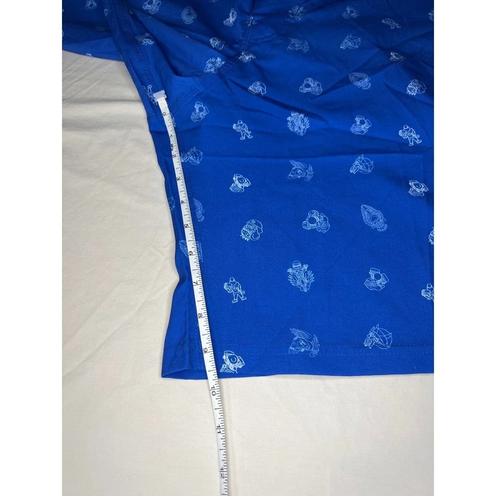 Dixon 46 Live Free Board Shorts Swim Trunks Blue Motorcycle Skulls Mens
